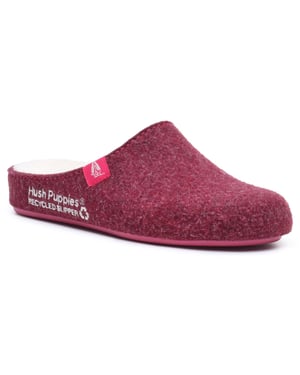 Hush Puppies Der gute Hausschuh Polyester Damen Bordeaux Hausschuhe