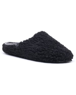 Hush Puppies Good Teddy Polyester Herren Schwarz Hausschuhe