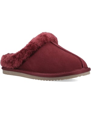 Hush Puppies Amara Wildleder Damen Bordeaux Hausschuhe