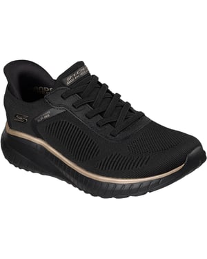 Skechers BOBS Sport Squad Chaos Textil Damen Schwarz/Roségold Turnschuhe