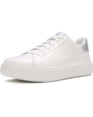 Fitflop RTG Schnürer aus Leder für Damen in Urban Weiß/Silber