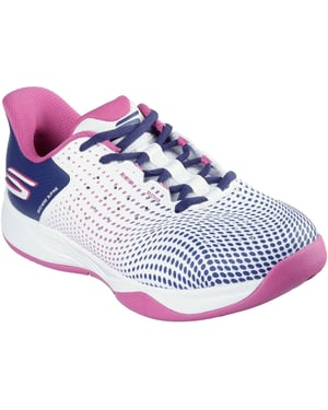Skechers Slip-ins Relaxed Fit Viper Court Reload Damen Weiß/Navy/Rosa Sneakers