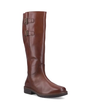 Hush Puppies Tallulah Leder Damen Stiefel in Tan