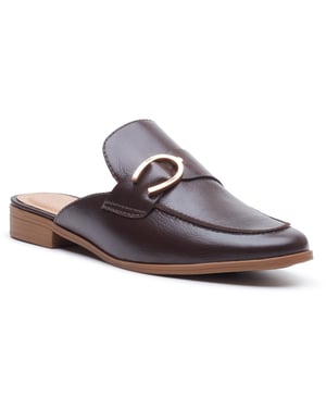 Hush Puppies Calla Leder Damen Schokoladenmules