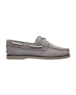 Timberland - "Classic" Strukturiert Bootsschuhe für Herren, Leder, Kontrast-Schnürsenkel, Flach (Natürlich)