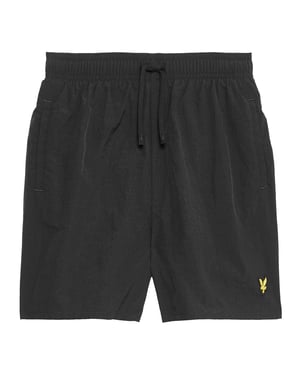 Lyle & Scott - Badeshorts für Jungen, mit Kordelzug (Samtschwarz)