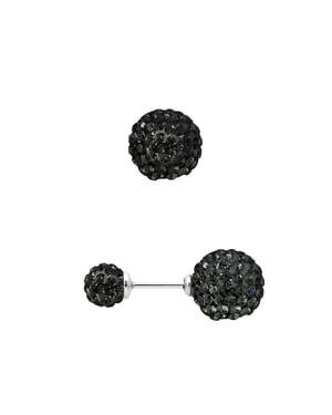 DIADEMA - Ohrringe Black Night - Kristall Schwarz - Kollektion Crystal Pearl