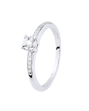 Diamant Solitaire unterstützt 0,070 Cts Illusion 1 Ct Weißgold mit vier Krallen gesetzt