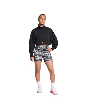 Under Armour - "Project Rock" Laufshorts für Damen (Schwarz)