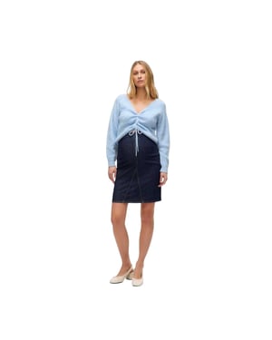 Mamalicious - "Mlatlanta" Rock für Damen, Denim (Dunkelblau)