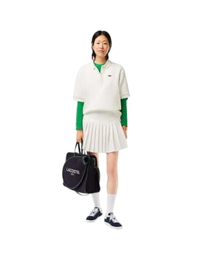 Lacoste - "Roland Garros Edition" Rock für Damen (Cremefarbe)