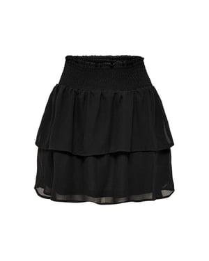 Only - Minirock für Damen, Regulär (Schwarz)