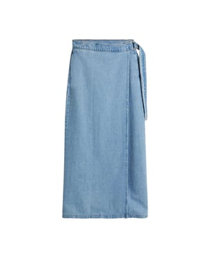 Levis - Rock für Damen, Wickel, Denim (Blau)