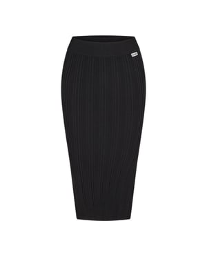 Hugo - "Sareplie" Bleistiftrock für Damen, Jerseyware (Schwarz)