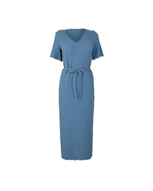 Vero Moda - Midikleid für Damen, V-Ausschnitt (Kronenblau)