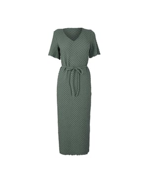 Vero Moda - Midikleid für Damen, V-Ausschnitt (Balsam Grün)