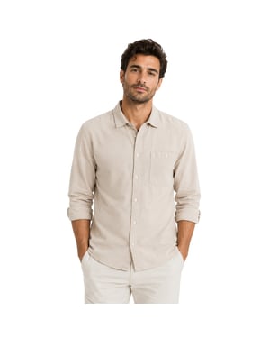 Farah - "Campbell" Hemd für Herren, leger (Indigoblau)