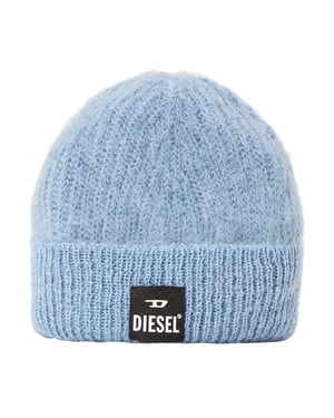 Diesel - "Edro Mohr" Mütze für Herren/Damen Unisex, Logo (Blassblau)