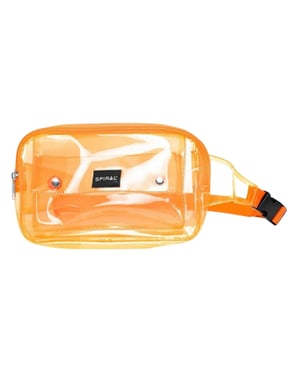 Spiral - Gürteltasche, Transparent (Orange)