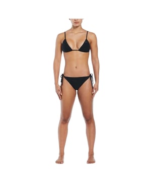 Nike - Bikini Oberteil für Damen, Hinten geknotet (Schwarz)