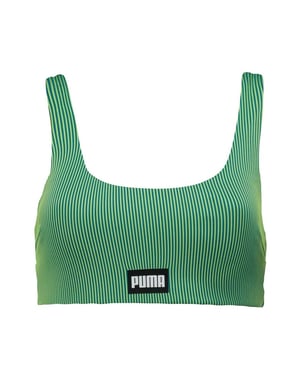 Puma - Bikini Oberteil für Damen, Runder Auschnitt (Grün)