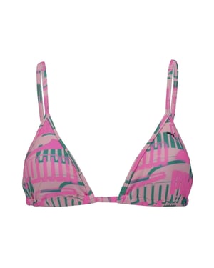Puma - Bikini für Damen, dreieckige Körbchen (Pink)