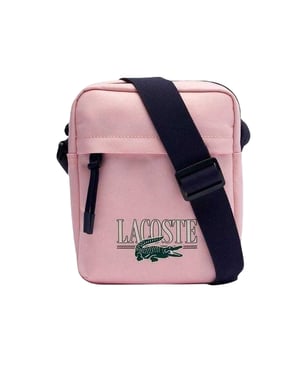 Lacoste - Umhängetasche, Logo (Pink bedruckt)