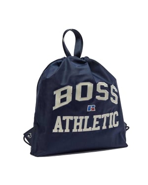 Boss - Turnbeutel, Lederverkleidung, Athletisch (Marine)