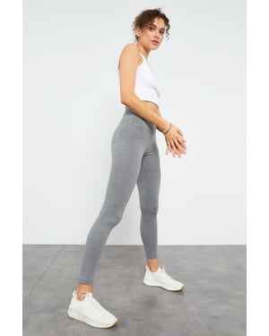 Hochtaillierte Leggings aus Baumwolle und Elasthan