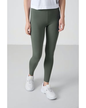 Hochtaillierte Leggings aus Baumwolle und Elasthan