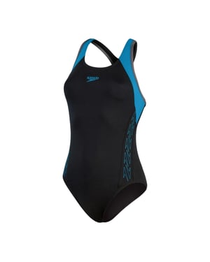 Speedo - Badeanzug für Damen (Schwarz/Blau)