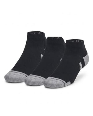 Under Armour - "Performance Tech" Knöchelsocken für Herren/Damen Unisex (3er-Pack) (Schwarz/Grau)