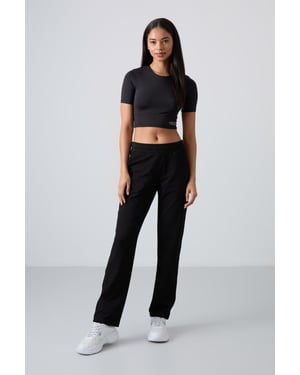 Damen Fleece-Sweatpants mit geradem Bein