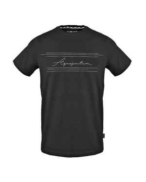 Aquascutum - T-Shirt für Herren, Baumwolle (Schwarz)