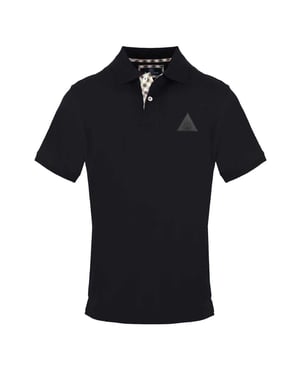 Aquascutum - Poloshirt für Herren, Mit Kragen, kurzärmlig (Schwarz)
