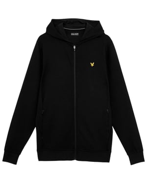 Lyle & Scott - Hoodie mit durchgehendem Reißverschluss für Herren, Fleece (Samtschwarz)