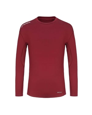 Sondico - Base Layer Oberteil für Herren, Langärmlig (Burgunderrot)