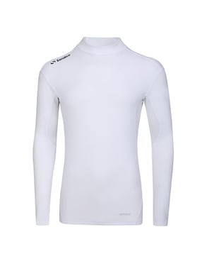 Sondico - Base Layer Oberteil für Herren, Stehkragen (Weiß)