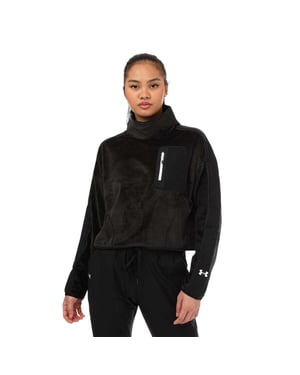 Under Armour - Fleece-Oberteil für Damen, Stehkragen (Schwarz)