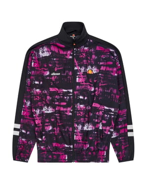 Ellesse - "Boulevard" Trainingsjacke für Damen, Weiter Stehkragen, Fleece (Schwarz/Pink)