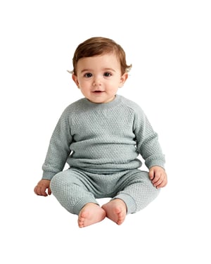 Jack Wills - Loungewear Set für Baby, Pointelle-Stoff (Babyblau)