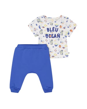 Carrement Beau - Co-ord Set für Baby-Jungs (Blau/Weiß)