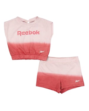 Reebok - Hemd und Shorts Set für Kleinkind, Ärmellos (Sonnenverwöhntes Korallenrosa)