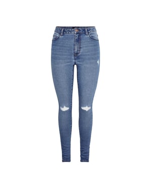 Pieces - Jeans für Damen (Blaues Denim)