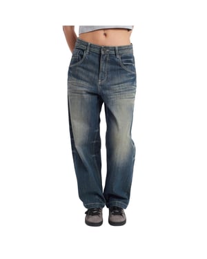 The Ragged Priest - "Rag Bleacher Big" Jeans für Herren/Damen Unisex (Blau)
