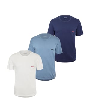 Hugo - Schlafanzug-Oberteil für Herren (3er-Pack) (Blau/Weiß/Dunkles Marineblau)