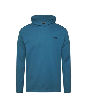 Boss - Schlafanzug-Oberteil für Herren, mit Kapuze, Langärmlig (Blau)