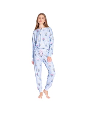 PJ Salvage - Schlafanzug für Damen (Hellblau)