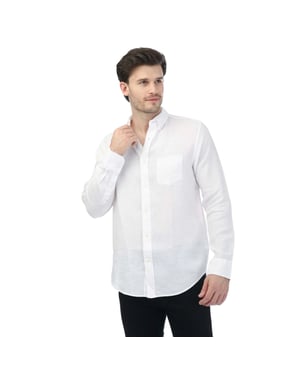 Gant - Hemd für Herren, Leinen, Regulär, Langärmlig (Weiß)