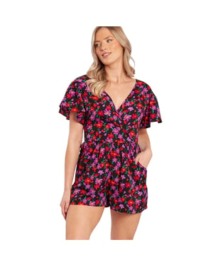 Influence - Spielanzug für Damen, Wickel (Schwarz)
